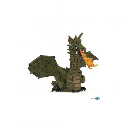 Dragon Ailé Vert avec Flamme PAPO Papo Ikaipaka jeux & jouets