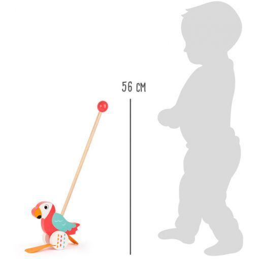Perroquet à pousser Lori Small Foot Ikaipaka jeux & jouets Royan
