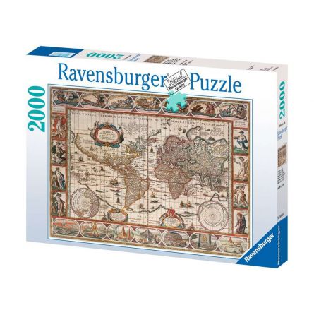 Puzzle 2000p Mappemonde Ravensburger Ikaipaka jeux & jouets