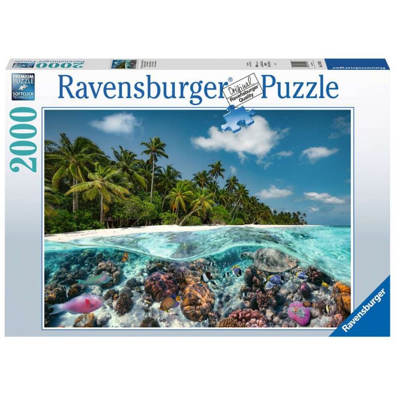Puzzle 2000p Une Plongée aux Maldives Ravensburger Ikaipaka