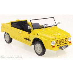 Voiture miniature Citroën Méhari 1970 Jaune 1/24  Ikaipaka jeux