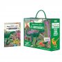 Puzzle 200p + livre Les Dinosaures Sassi Ikaipaka jeux & jouets
