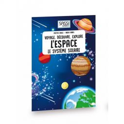 Puzzle 200p + livre L'Espace, Le Système Solaire Sassi Ikaipaka
