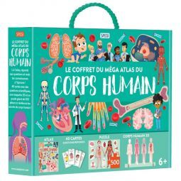 Le Coffret du Méga Atlas du Corp Humain Sassi Ikaipaka jeux &