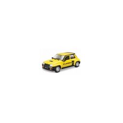 Voiture miniature Renault R5 Turbo jaune 1/24  Ikaipaka jeux &