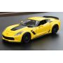 Voiture miniature Chevrolet Corvette Jaune 1/24  Ikaipaka jeux
