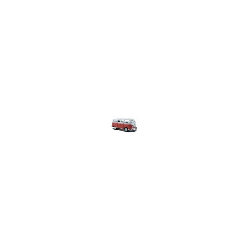 Voiture miniature Volkswagen Samba van rouge - échelle 1/25 