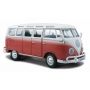 Voiture miniature Volkswagen Samba van rouge - échelle 1/25 