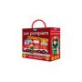 Puzzle 40p Q-Box Les pompiers + livre Sassi Ikaipaka jeux &
