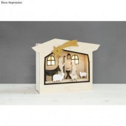 Crèche en bois à assembler et décorer Rayher Ikaipaka jeux &