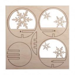 Pièces à insérer Boule de Noël Flocons Rayher Ikaipaka jeux &
