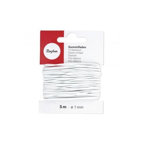 Fil élastique 1mm blanc Rayher Ikaipaka jeux & jouets Royan