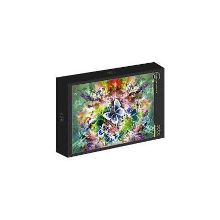 Puzzle 2000p Fleurs et Papillons de Printemps BlueBird Ikaipaka