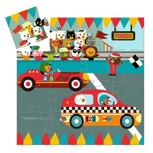 Puzzle 16p Bolide Djeco Ikaipaka jeux & jouets Royan