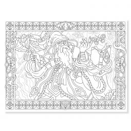 Poster à Colorier Héroïques  Ikaipaka jeux & jouets Royan