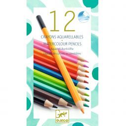 Crayons aquarellables classique djeco Djeco Ikaipaka jeux &