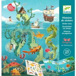 Stickers Les aventures en mer Djeco Ikaipaka jeux & jouets Royan