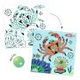 Coloriages brillants Sous la mer Djeco Ikaipaka jeux & jouets