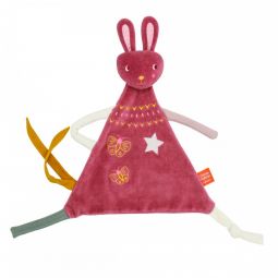 Doudou Z'anepasperdre Lapin Rose L'oiseau Bateau Ikaipaka jeux