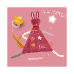 Doudou Z'anepasperdre Lapin Rose L'oiseau Bateau Ikaipaka jeux