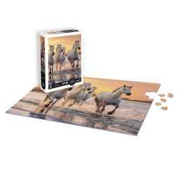 Puzzle 500P XL Chevaux en Camargue Sentosphere Ikaipaka jeux &