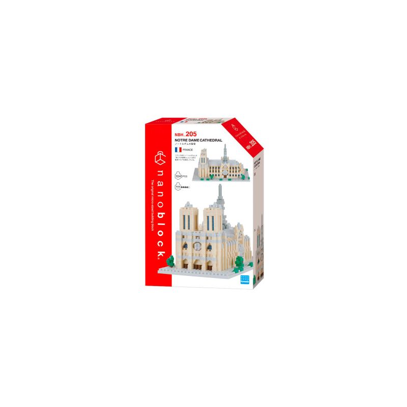 Nanoblock Notre Dame Cathédrale Paris nanoblock Ikaipaka jeux &