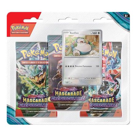 Pokémon EV06 Pack 3 boosters Mascarade Crépusculaire POKEMON