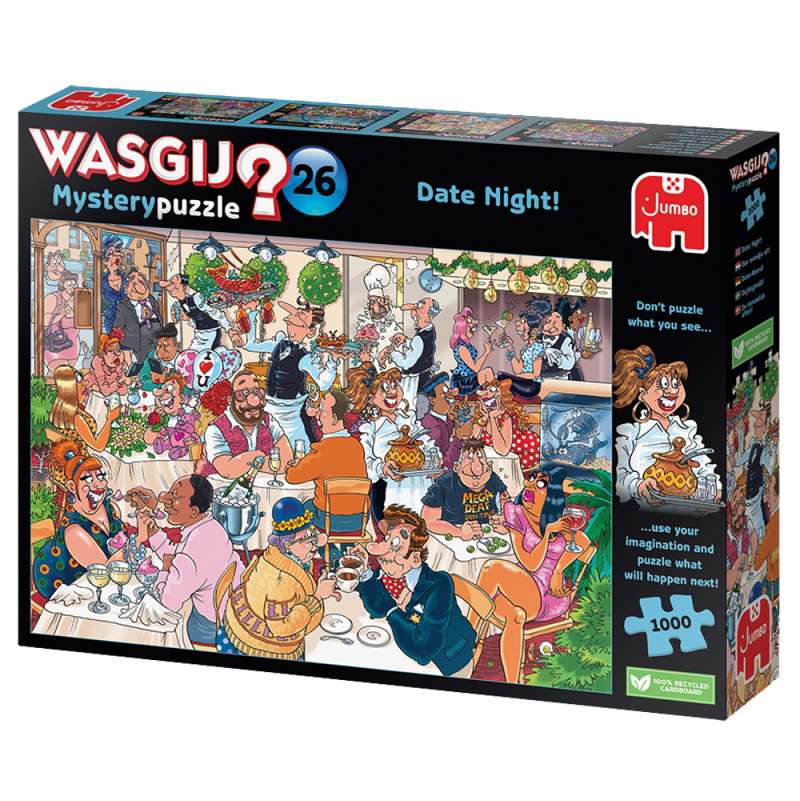 Puzzle 1000p Wasgij Mystery 26 Soirée en amoureux Wasgij Puzzle