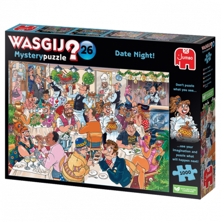 Puzzle 1000p Wasgij Mystery 26 Soirée en amoureux Wasgij Puzzle