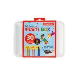 Boite de Coloriage à décorer Festi'Box Stabilo  Ikaipaka jeux &