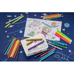 Boite de Coloriage à décorer Festi'Box Stabilo  Ikaipaka jeux &