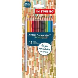 12 Crayons aquarellables NaturColor  Ikaipaka jeux & jouets
