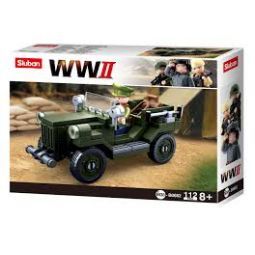 Allied Light Truck Jeep Sluban Sluban Ikaipaka jeux & jouets
