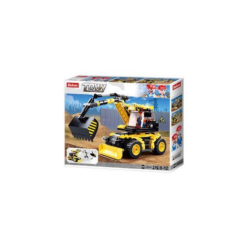 Town-Excavator on wheels Sluban Sluban Ikaipaka jeux & jouets