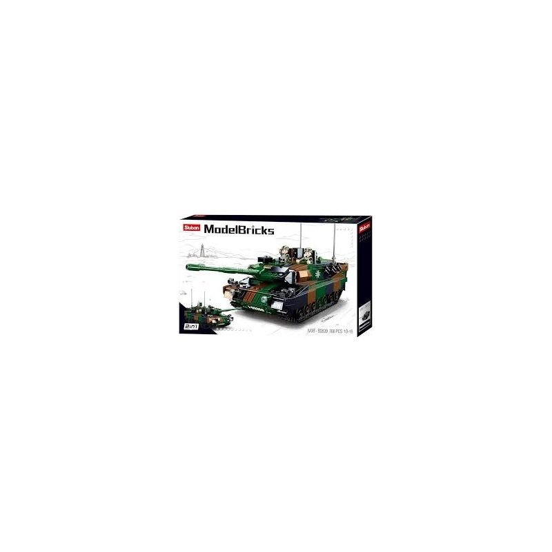 German Main Battle Tank Sluban Sluban Ikaipaka jeux & jouets