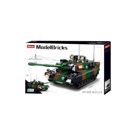 German Main Battle Tank Sluban Sluban Ikaipaka jeux & jouets