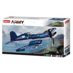 Sluban-Avion F4U Fighter Sluban Sluban Ikaipaka jeux & jouets