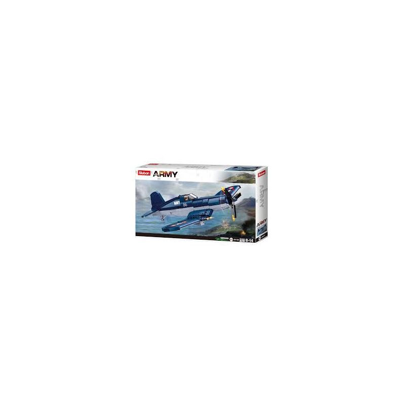 Sluban-Avion F4U Fighter Sluban Sluban Ikaipaka jeux & jouets