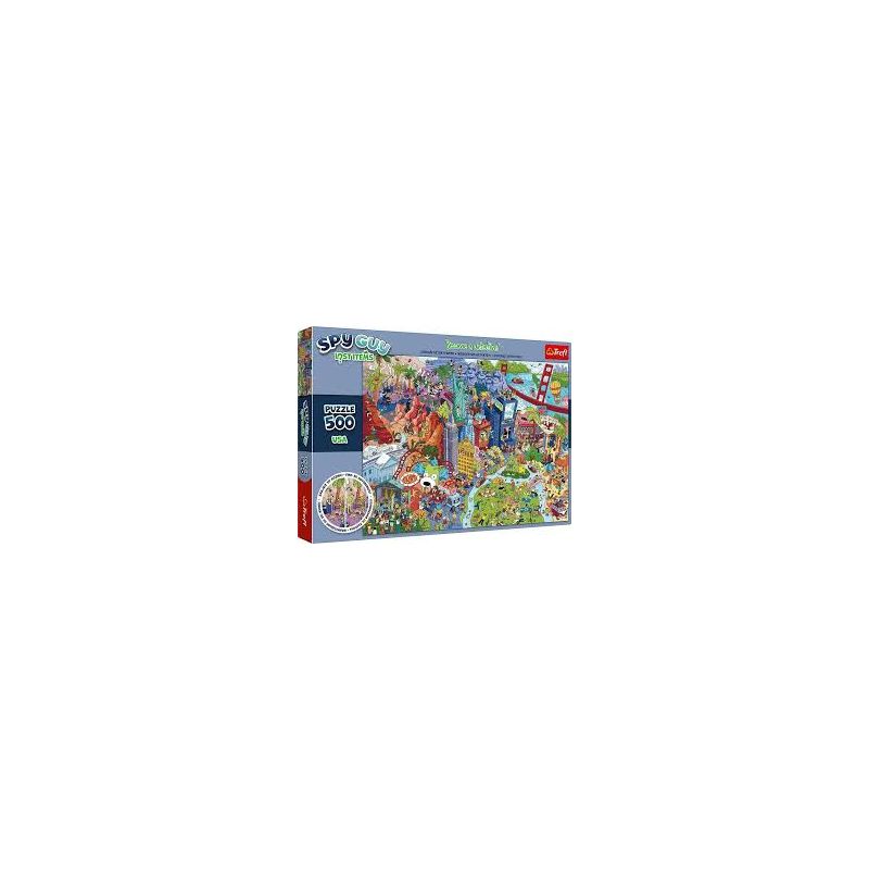 Puzzle 500p observation spy guy Europe  Ikaipaka jeux & jouets