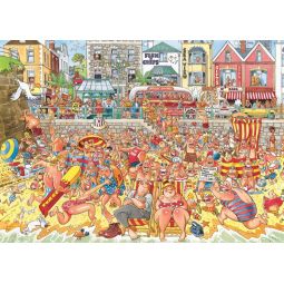 Puzzle 1000p Wasgij Retro Original 8 Raz de marée  Ikaipaka