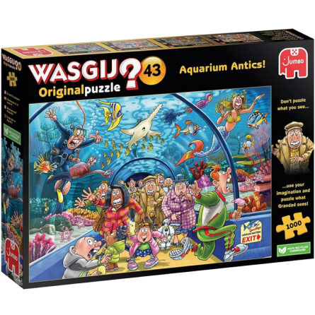 Puzzle 1000p Wasgij Original 43 ça sent le poisson!  Ikaipaka