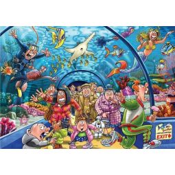 Puzzle 1000p Wasgij Original 43 ça sent le poisson!  Ikaipaka