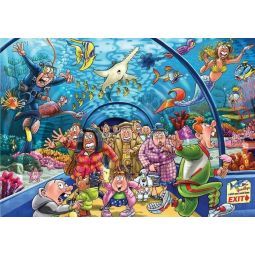 Puzzle 1000p Wasgij Original 43 ça sent le poisson!  Ikaipaka