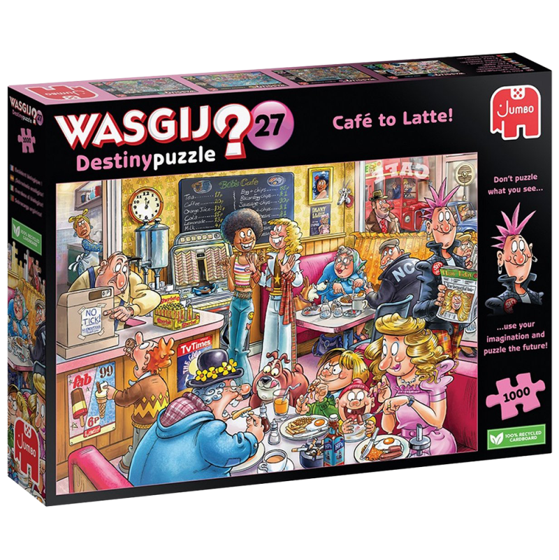 Puzzle 1000p Wasgij Destiny 27 Café to latte!  Ikaipaka jeux &