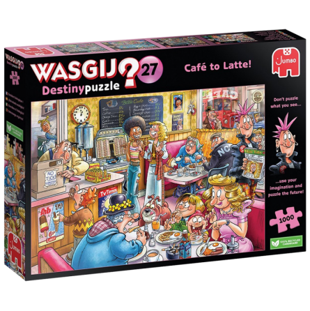 Puzzle 1000p Wasgij Destiny 27 Café to latte!  Ikaipaka jeux &