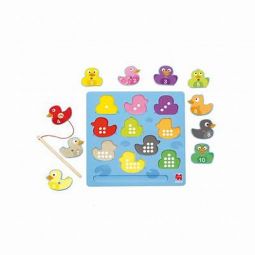 Puzzle Magnétique Pèche aux canards  Ikaipaka jeux & jouets