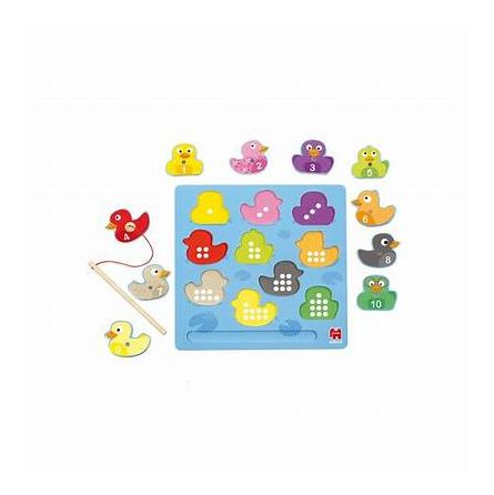 Puzzle Magnétique Pèche aux canards  Ikaipaka jeux & jouets