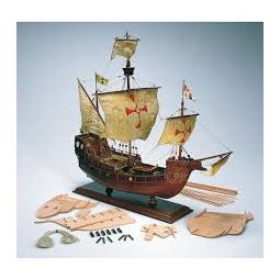 Maquette Bois Bateau Santa Maria Christophe Colomb avec Starter