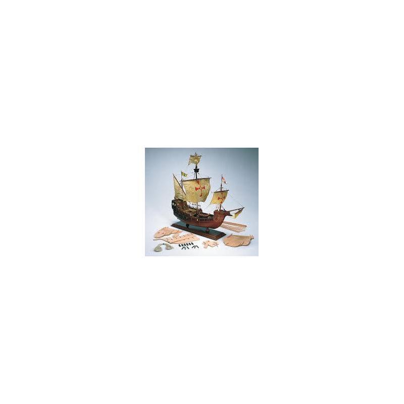 Maquette Bois Bateau Santa Maria Christophe Colomb avec Starter