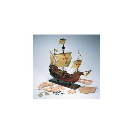 Maquette Bois Bateau Santa Maria Christophe Colomb avec Starter